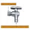 Ez-Fluid F1960 Expansion 1/2in PEX x 3/8in OD Compression, 1/4 Turn Angle Stop Valve, Chrome Plated EZAPE12 - alternate 2